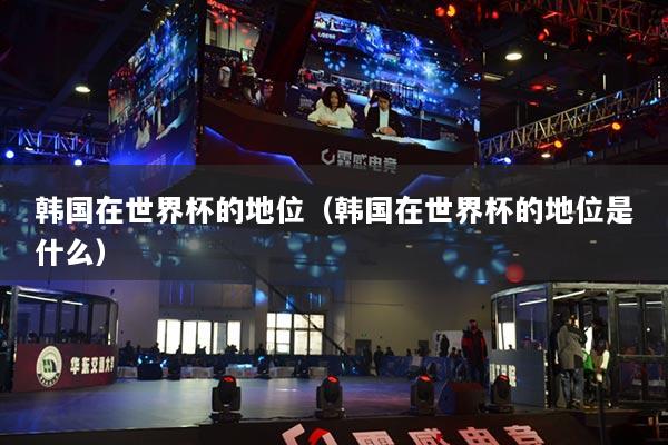 韓國在世界杯的地位（韓國在世界杯的地位是什么）