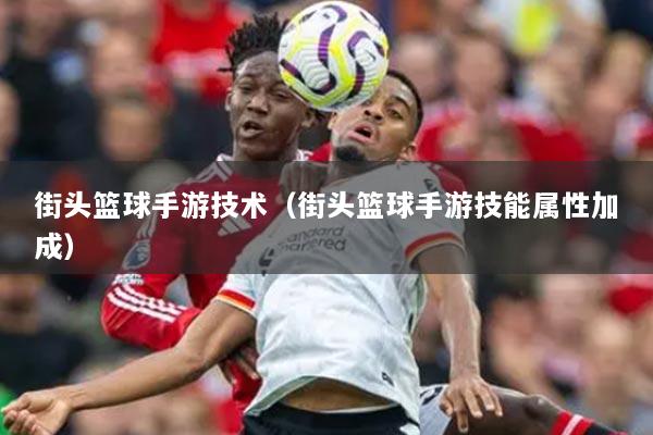 街頭籃球手游技術(shù)（街頭籃球手游技能屬性加成）