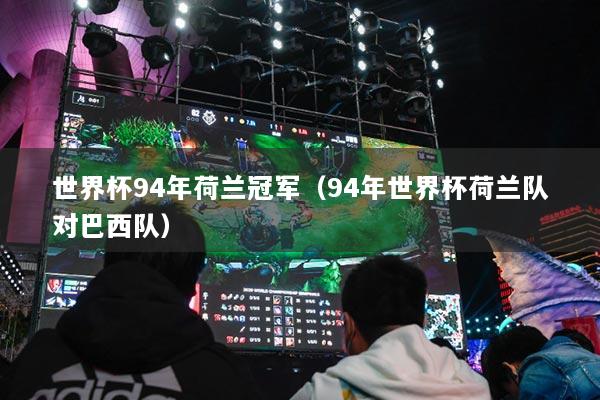 世界杯94年荷蘭冠軍（94年世界杯荷蘭隊對巴西隊）